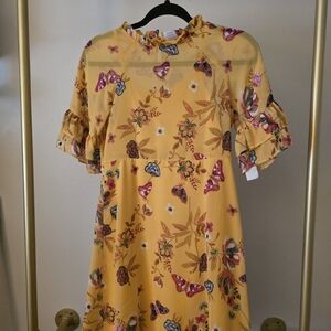 Wonder Nation Yellow Floral Dress